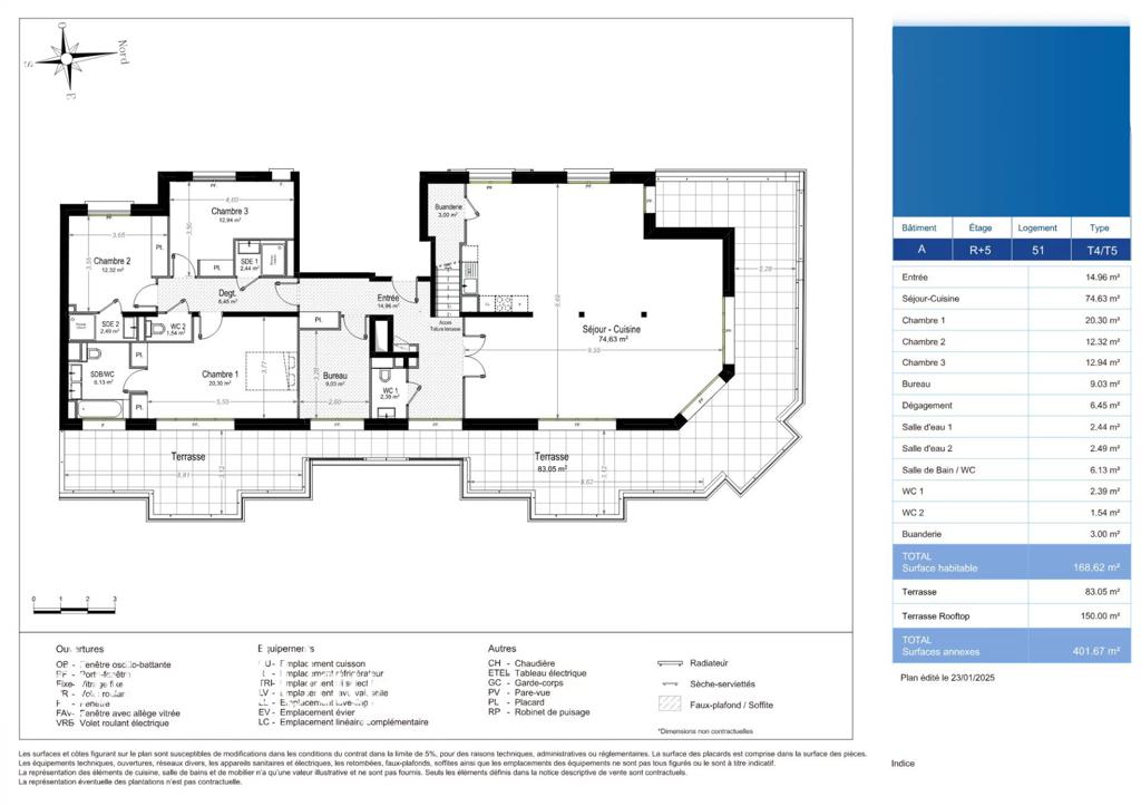 5 room apartment in Juan-les-Pins, photo #5, listing #106400784