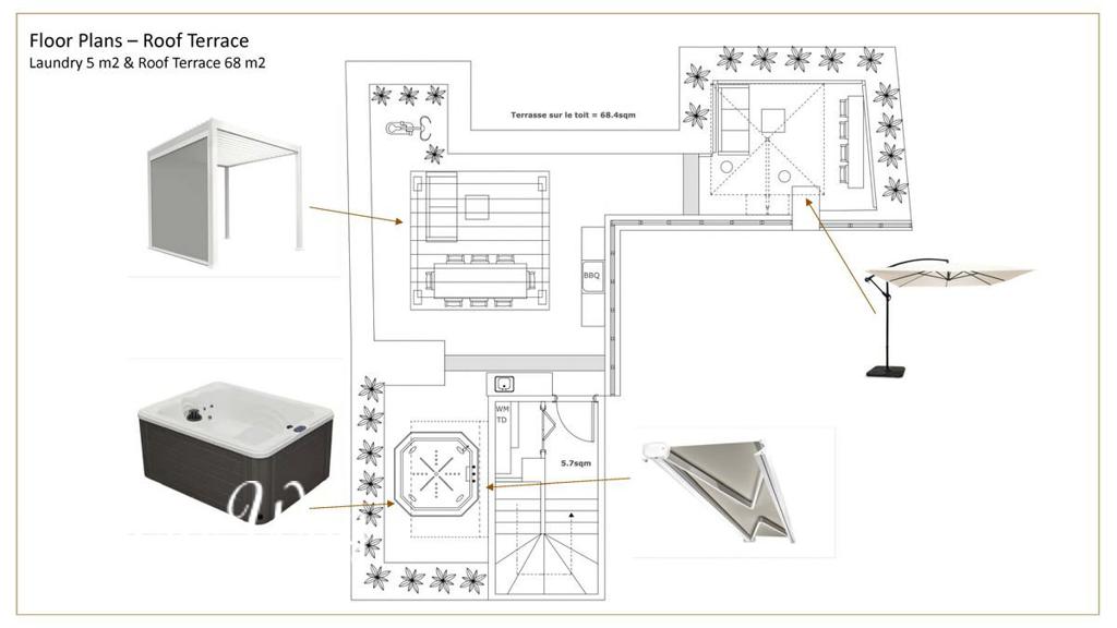 5 room penthouse in Beausoleil, 92 m², photo #10, listing #99250326