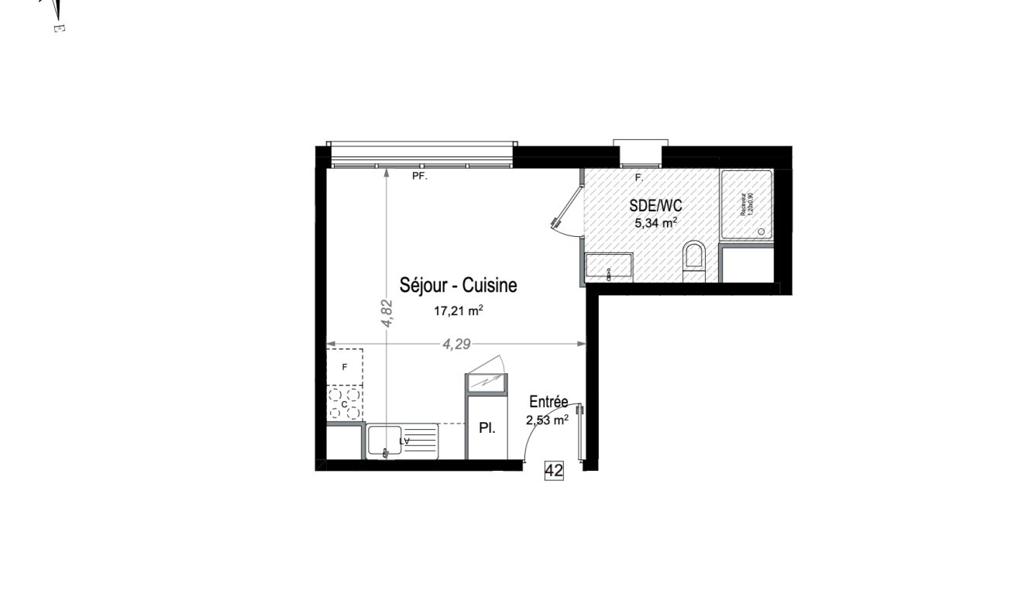 1 room new home in Juan-les-Pins, 25 m², photo #7, listing #105636594