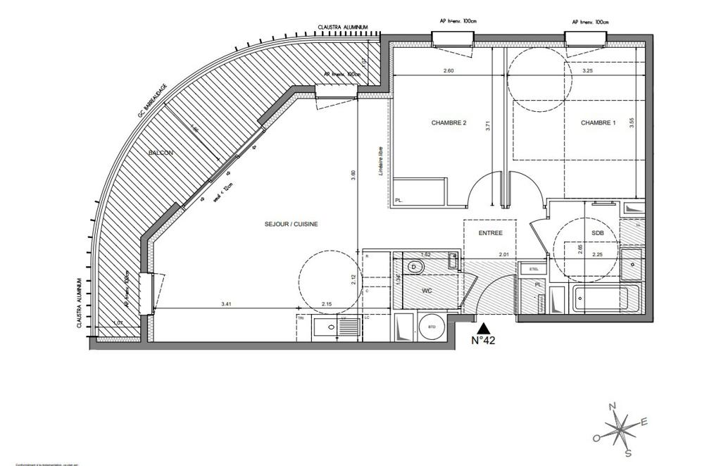 3 room new home in Nice, 75 m², photo #5, listing #103982424