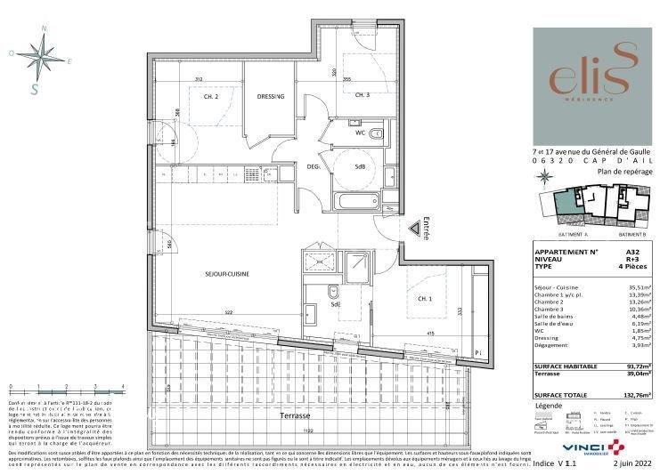 4 room new home in Cap d'Ail, photo #1, listing #89526654