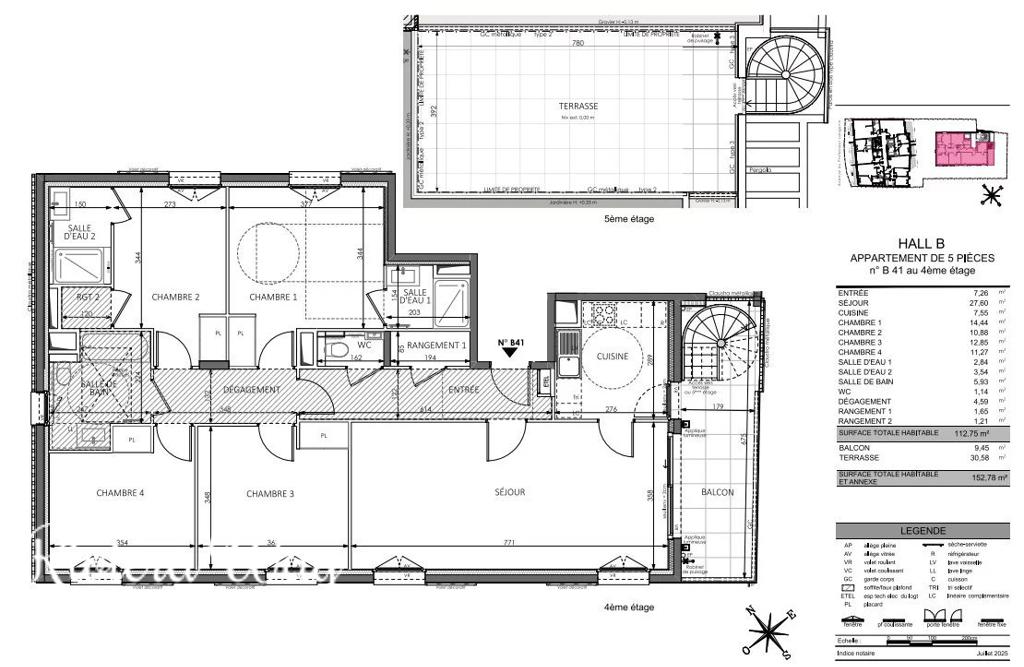5 room apartment in Beausoleil, photo #2, listing #104236482