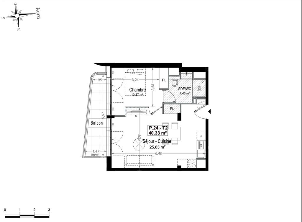 2 room new home in Antibes, photo #4, listing #106534722