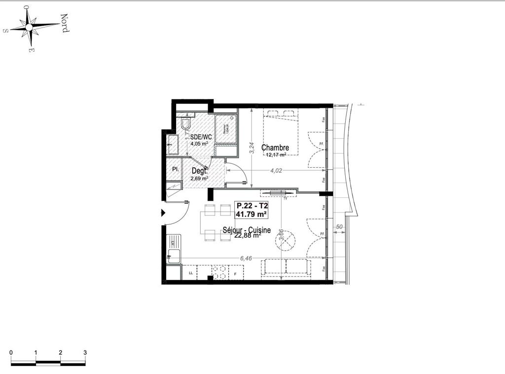 2 room new home in Antibes, photo #4, listing #106534680