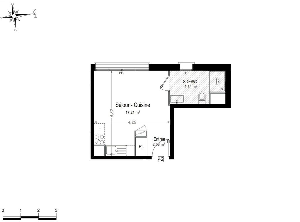 1 room new home in Antibes, photo #7, listing #106502928