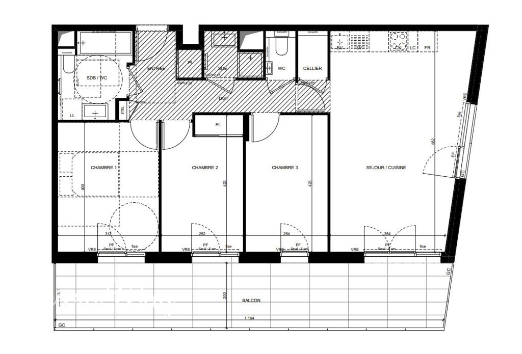 4 room new home in St-Laurent-du-Var, 105 m², photo #6, listing #102079110