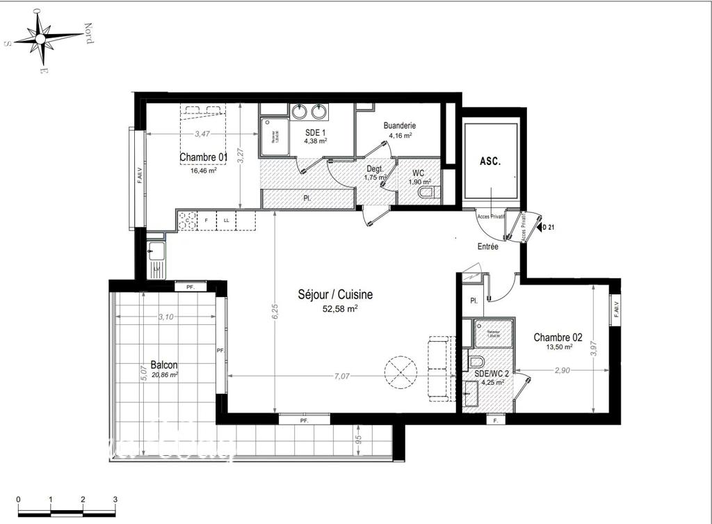 3 room new home in Antibes, photo #9, listing #106511328