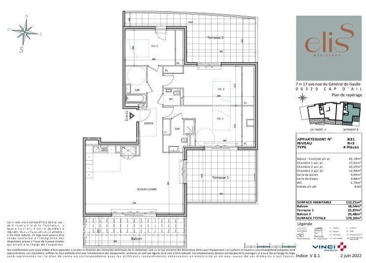 4 room new home in Cap d'Ail, photo #3, listing #89526570