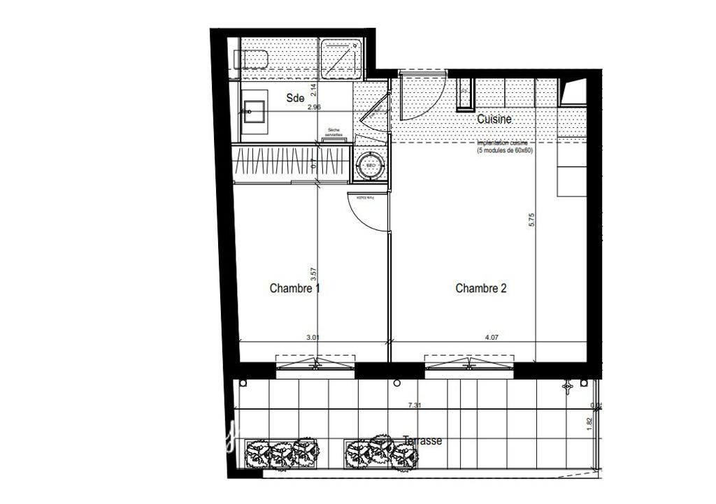 2 room penthouse in Roquebrune — Cap Martin, 56 m², photo #3, listing #102955104