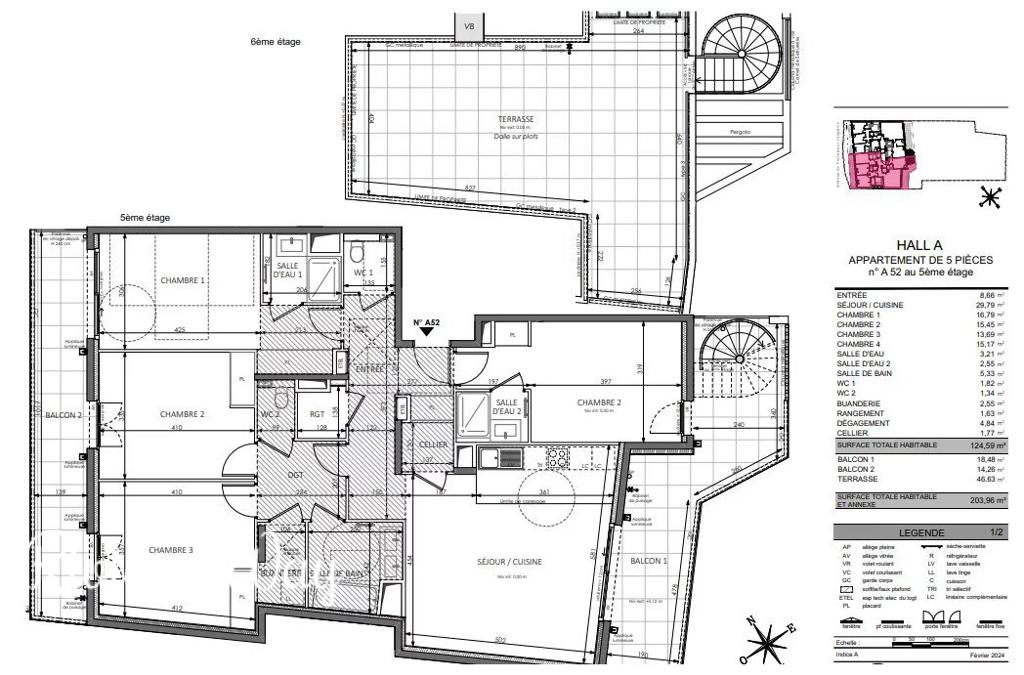 5 room apartment in Beausoleil, photo #5, listing #104236440