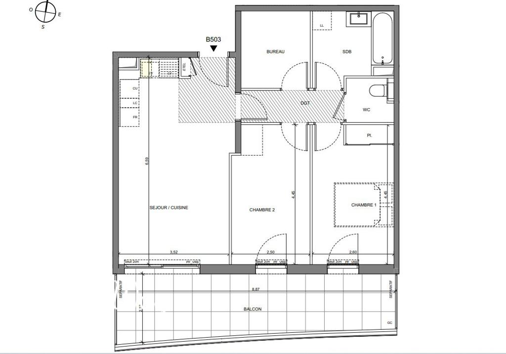 3 room new home in St-Laurent-du-Var, 61 m², photo #7, listing #104409102