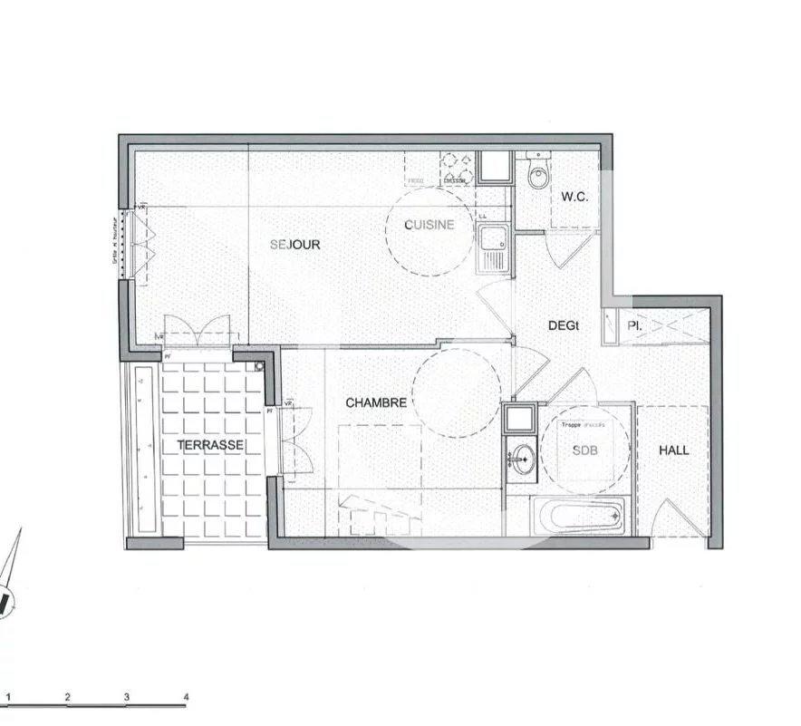 2 room apartment in Cannes, photo #4, listing #104396166