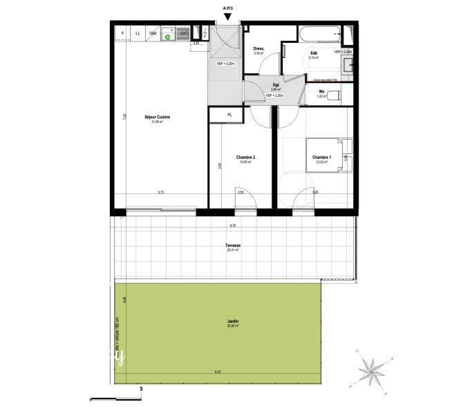 3 room new home in Villeneuve-Loubet, 66 m², photo #8, listing #102635274
