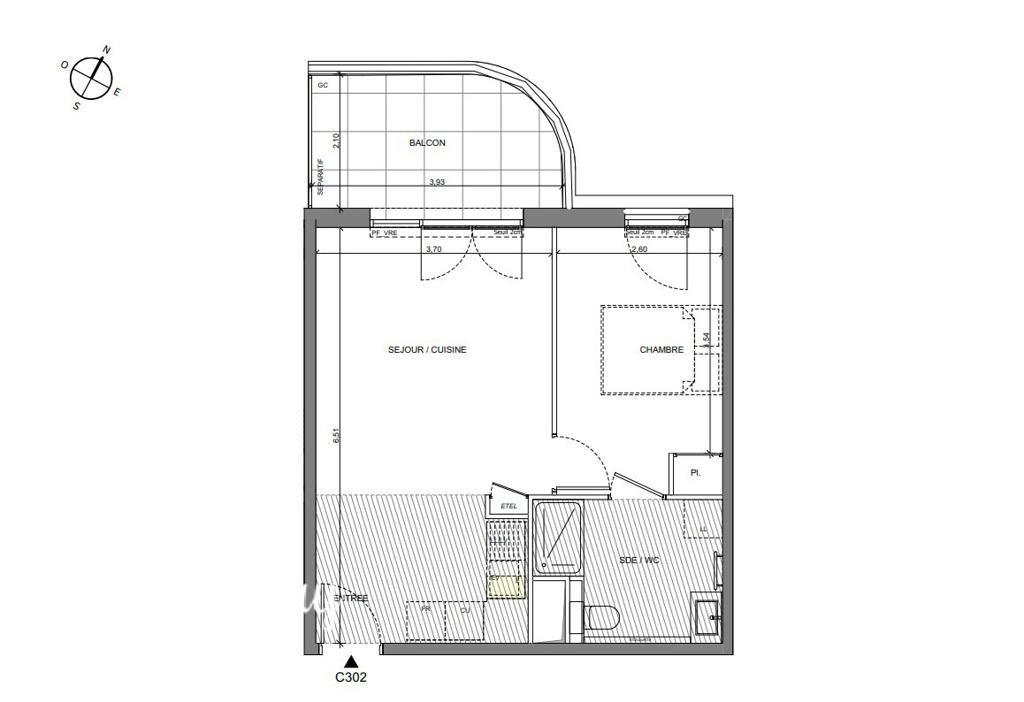 2 room new home in St-Laurent-du-Var, 39 m², photo #7, listing #104409060