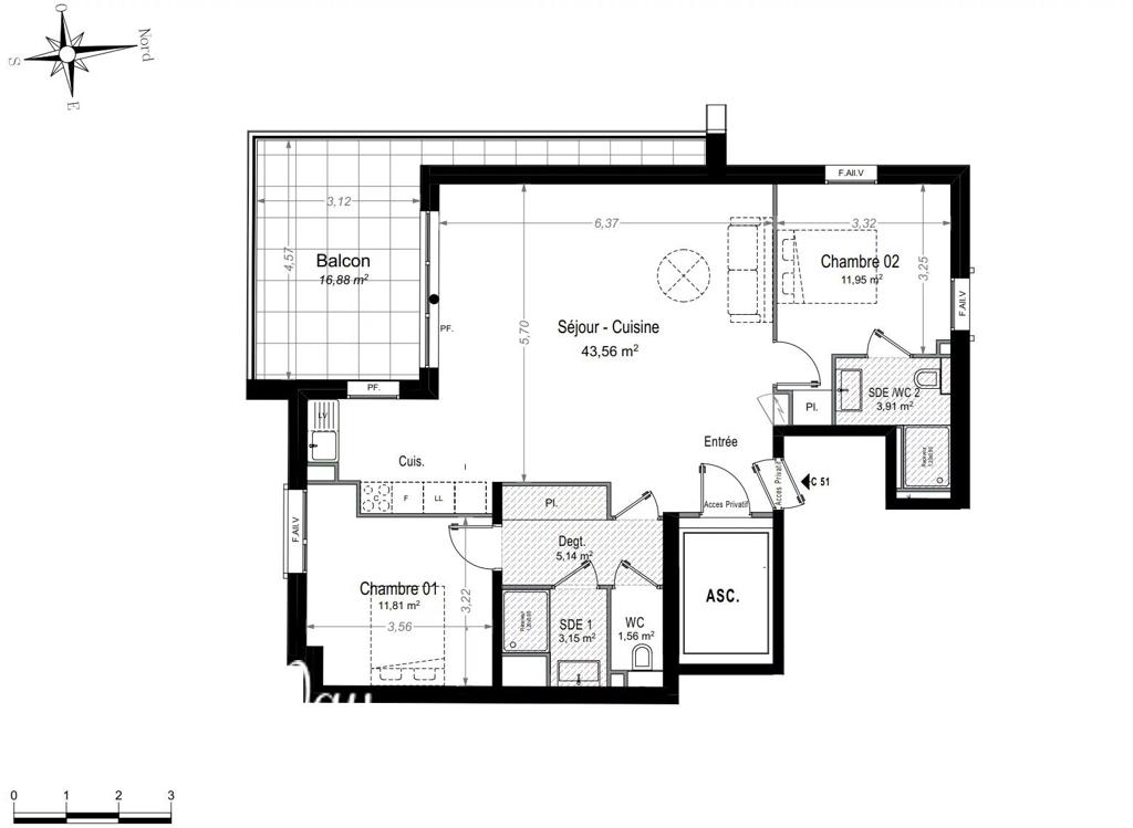 3 room new home in Antibes, photo #5, listing #106502886