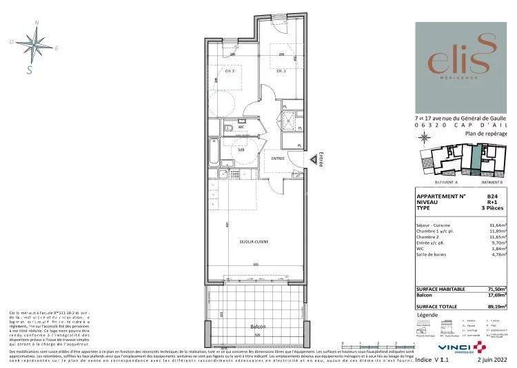 3 room new home in Cap d'Ail, photo #3, listing #89526906