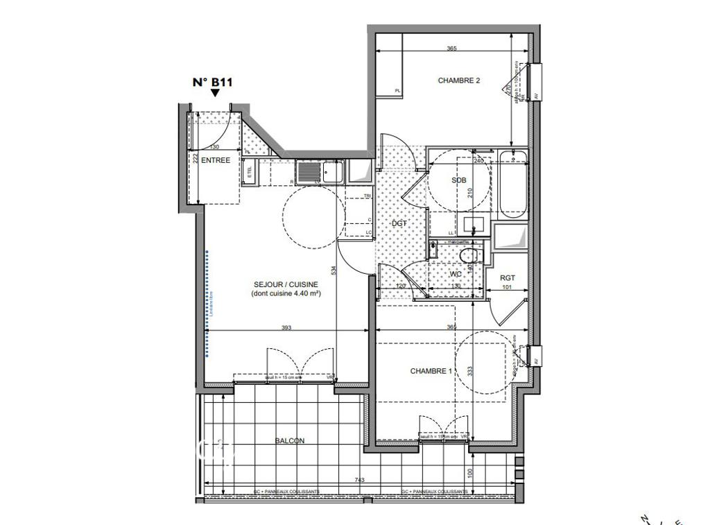 New home in Nice, 69 m², photo #6, listing #102079026