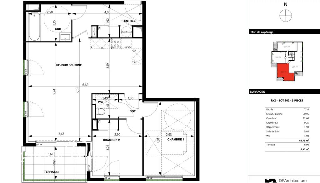 3 room apartment in Antibes, photo #6, listing #106636614