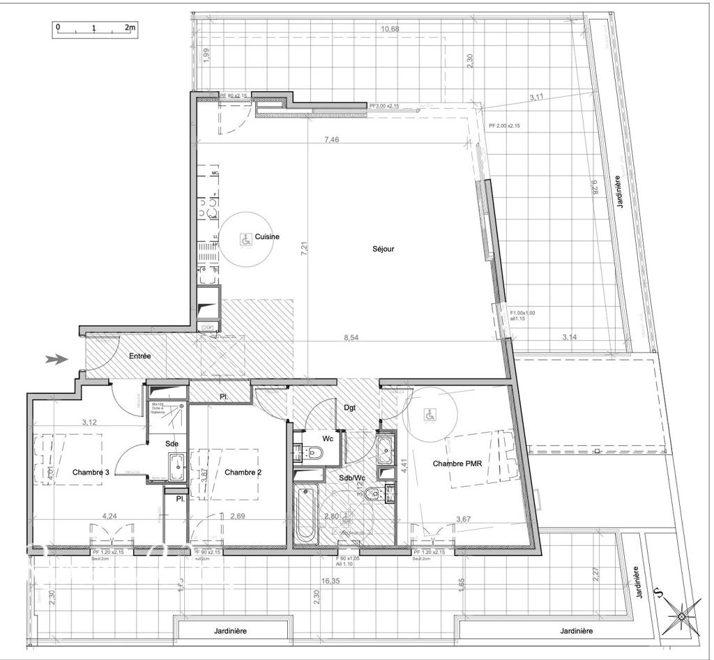 4 room new home in Antibes, photo #6, listing #106360842